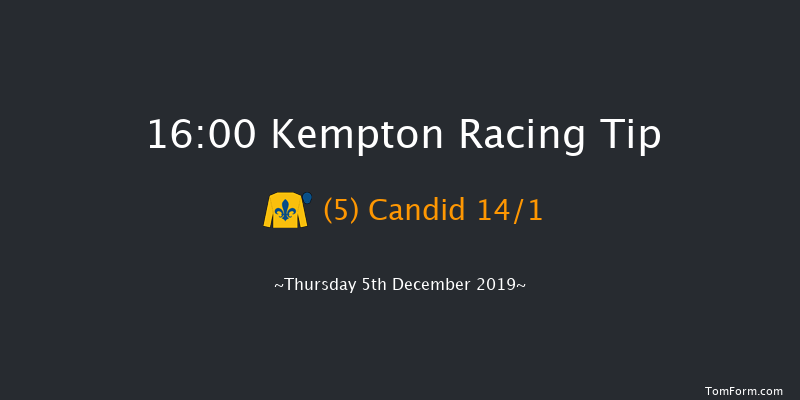 Kempton 16:00 Stakes (Class 5) 6f Wed 4th Dec 2019