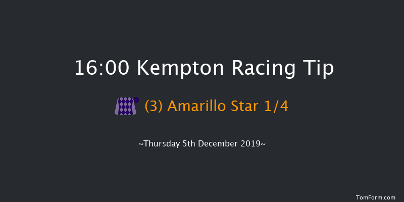 Kempton 16:00 Stakes (Class 5) 6f Wed 4th Dec 2019