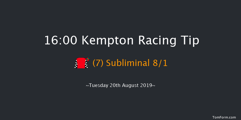 Kempton 16:00 Handicap (Class 5) 8f Wed 14th Aug 2019