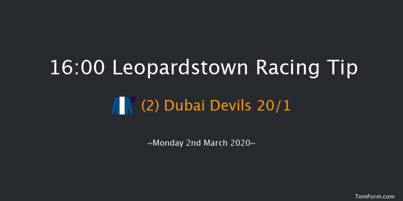 Adare Manor Opportunity Handicap Chase Leopardstown 16:00 Handicap Chase 21f Sun 1st Mar 2020