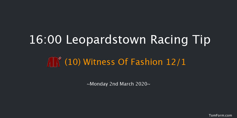 Adare Manor Opportunity Handicap Chase Leopardstown 16:00 Handicap Chase 21f Sun 1st Mar 2020