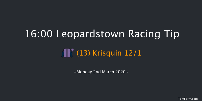 Adare Manor Opportunity Handicap Chase Leopardstown 16:00 Handicap Chase 21f Sun 1st Mar 2020