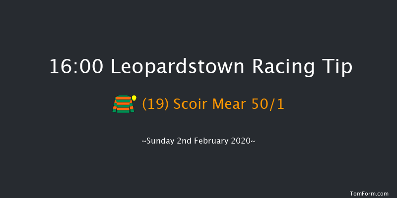 Leopardstown 16:00 Handicap Chase 21f Sat 1st Feb 2020