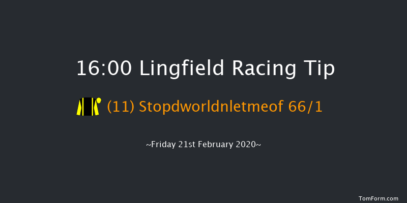 Betway Handicap (Div 1) Lingfield 16:00 Handicap (Class 6) 6f Mon 17th Feb 2020