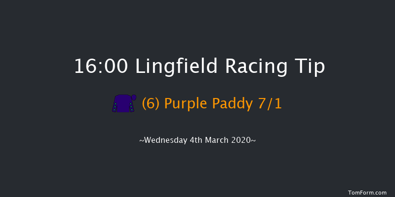 Bombardier 'March To Your Own Drum' Handicap Lingfield 16:00 Handicap (Class 6) 8f Sat 29th Feb 2020
