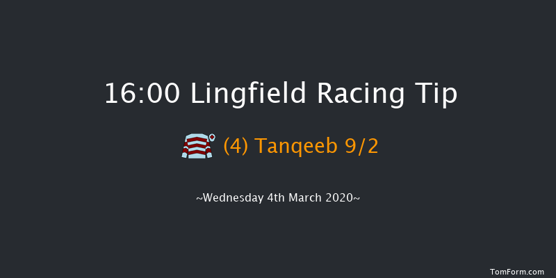 Bombardier 'March To Your Own Drum' Handicap Lingfield 16:00 Handicap (Class 6) 8f Sat 29th Feb 2020
