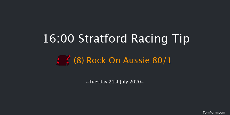 Watch Racing Replays At racingtv.com Handicap Hurdle (Div 2) Stratford 16:00 Handicap Hurdle (Class 4) 16f Wed 8th Jul 2020