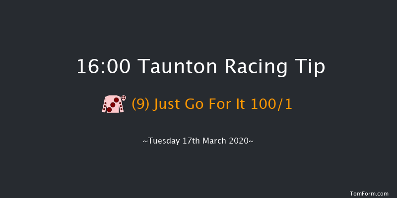 Visit racingtv.com Handicap Hurdle Taunton 16:00 Handicap Hurdle (Class 4) 19f Mon 9th Mar 2020