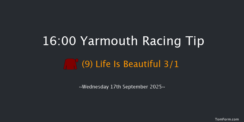 Yarmouth 16-00 (Class 1) 10f Tue 16th Sep 2025