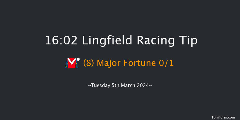 Lingfield  16:02 Handicap
Hurdle (Class 4) 23f Fri 1st Mar 2024