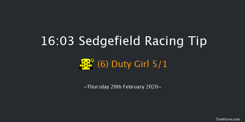 carpetgallop.co.uk Handicap Hurdle Sedgefield 16:03 Handicap Hurdle (Class 5) 27f Tue 4th Feb 2020