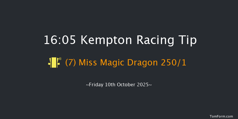 Kempton 16-05 (Class 4) 6f Wed 8th Oct 2025