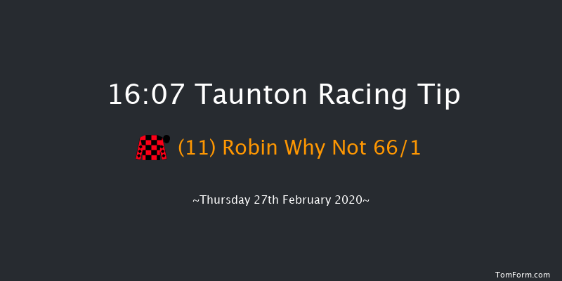 Taunton Racecourse 'Grassroots' Open Hunters' Chase Taunton 16:07 Hunter Chase (Class 6) 16f Sun 2nd Feb 2020