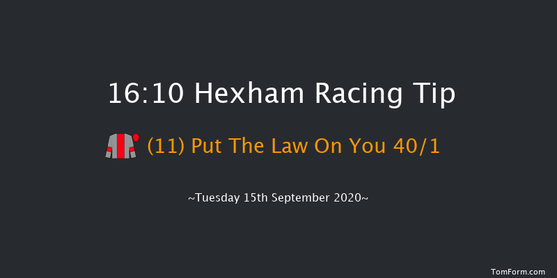 Follow Hexham Race On Twitter Handicap Hurdle Hexham 16:10 Handicap Hurdle (Class 4) 16f Wed 2nd Sep 2020