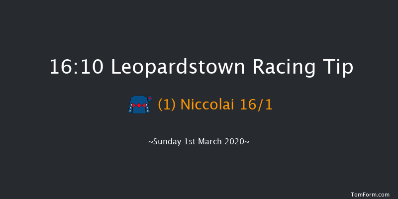 Irish Stallion Farms EBF Rated Novice Chase Leopardstown 16:10 Novices Chase 17f Sun 2nd Feb 2020