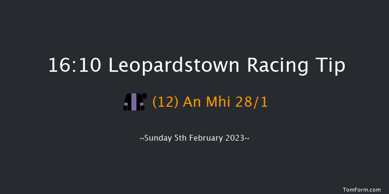 Leopardstown 16:10 Handicap Hurdle 16f Sat 4th Feb 2023
