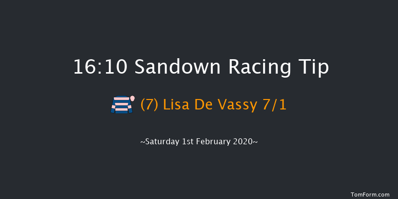 Sandown 16:10 Handicap Hurdle (Class 3) 20f Sat 4th Jan 2020