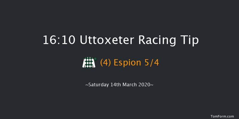 De14 Novices' Hurdle Uttoxeter 16:10 Maiden Hurdle (Class 4) 20f Sat 8th Feb 2020