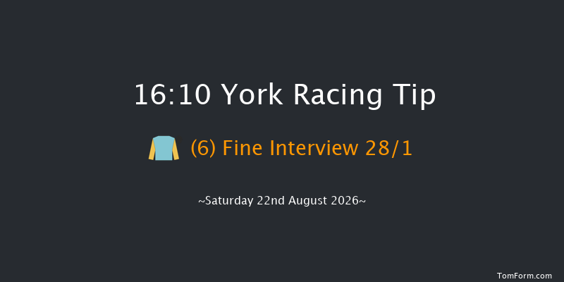 York 16-10 (Class 2) 6f Fri 21st Aug 2026