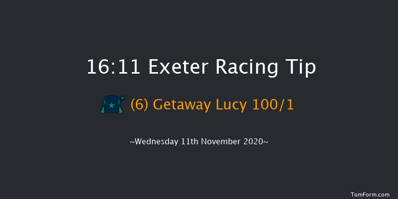 Every Race Live On Racing TV Mares' Novices' Hurdle (GBB Race) Exeter 16:11 Novices Hurdle (Class 4) 18f Tue 3rd Nov 2020