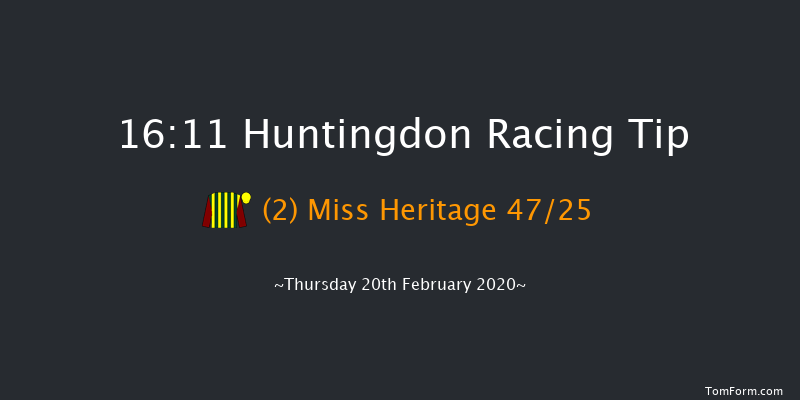 Heed Your Hunch At Betway Handicap Hurdle Huntingdon 16:11 Handicap Hurdle (Class 4) 16f Thu 6th Feb 2020