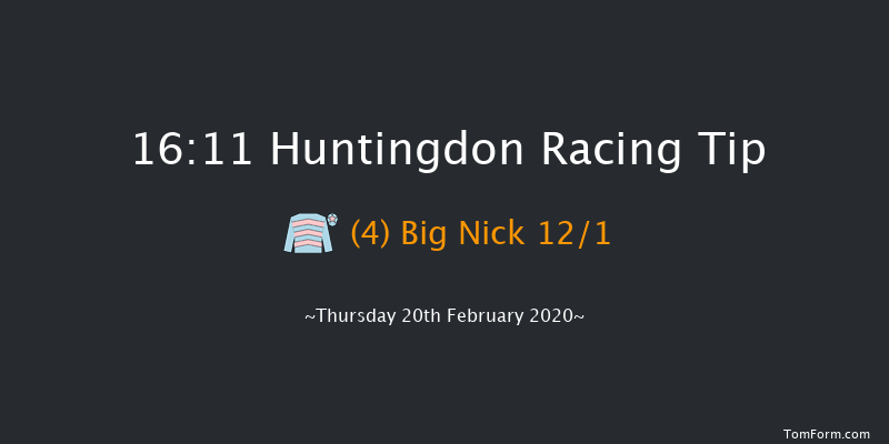 Heed Your Hunch At Betway Handicap Hurdle Huntingdon 16:11 Handicap Hurdle (Class 4) 16f Thu 6th Feb 2020