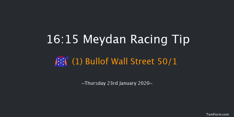 Meydan 16:15 1m 1f 15 run Al Bastakiya Trial Sponsored By Hamdan Bin Mohammed Cruise Terminal Conditions Stakes - Dirt Sat 18th Jan 2020