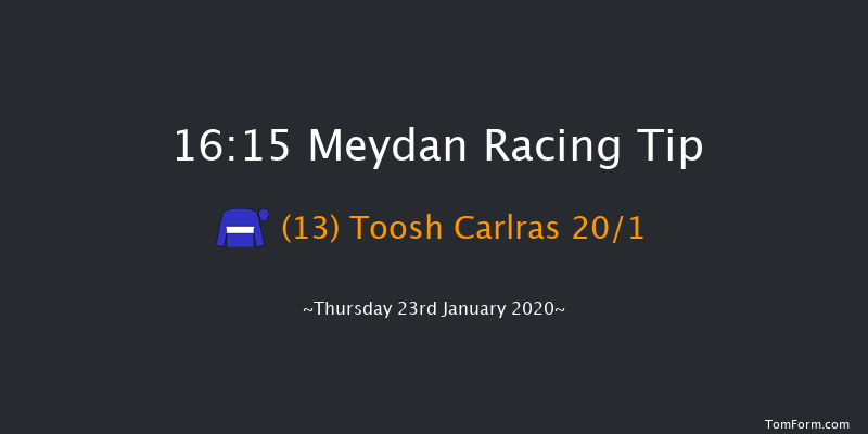 Meydan 16:15 1m 1f 15 run Al Bastakiya Trial Sponsored By Hamdan Bin Mohammed Cruise Terminal Conditions Stakes - Dirt Sat 18th Jan 2020
