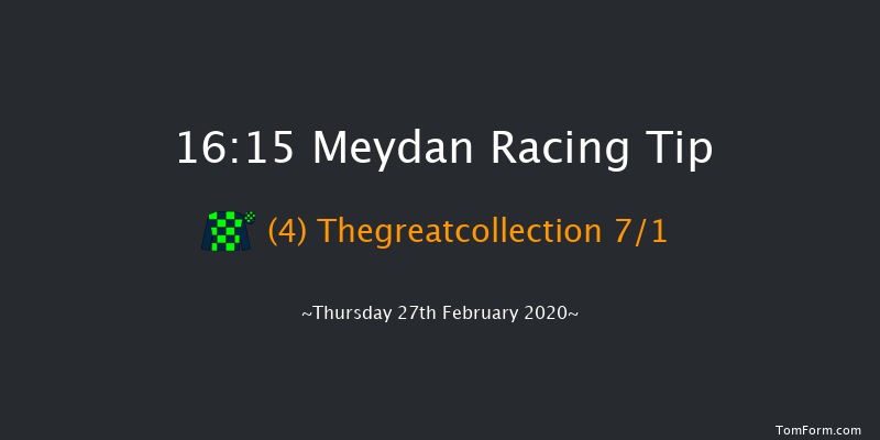 District One Blueviews Stretch - Handicap - Dirt Meydan 16:15 1m 9 run District One Blueviews Stretch - Handicap - Dirt Thu 20th Feb 2020