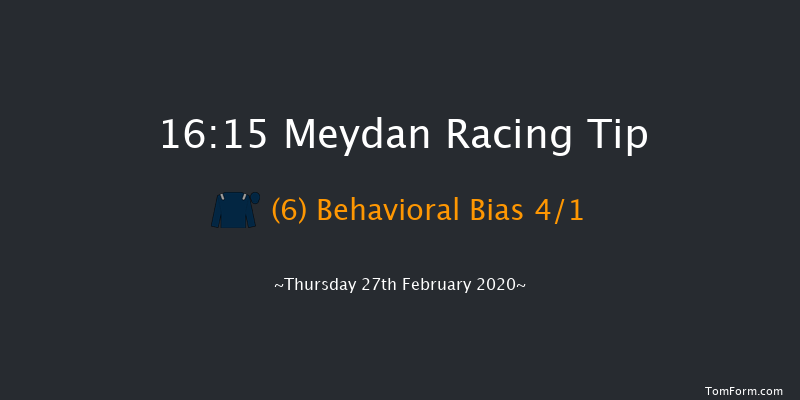 District One Blueviews Stretch - Handicap - Dirt Meydan 16:15 1m 9 run District One Blueviews Stretch - Handicap - Dirt Thu 20th Feb 2020