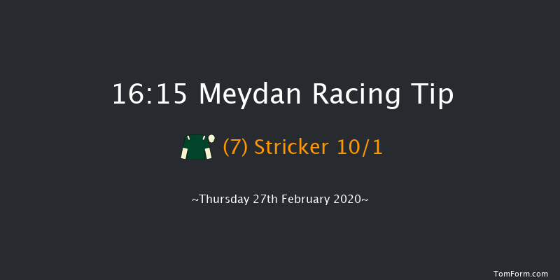 District One Blueviews Stretch - Handicap - Dirt Meydan 16:15 1m 9 run District One Blueviews Stretch - Handicap - Dirt Thu 20th Feb 2020