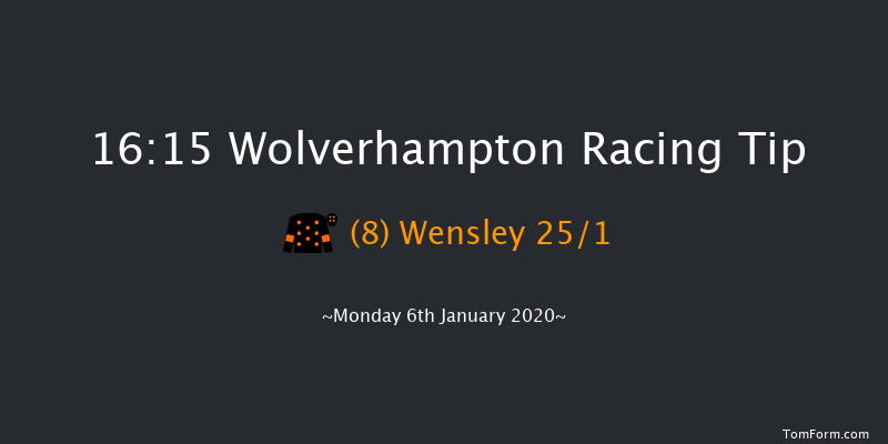 Wolverhampton 16:15 Handicap (Class 6) 7f Fri 3rd Jan 2020