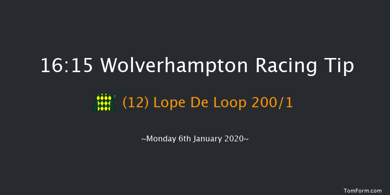 Wolverhampton 16:15 Handicap (Class 6) 7f Fri 3rd Jan 2020