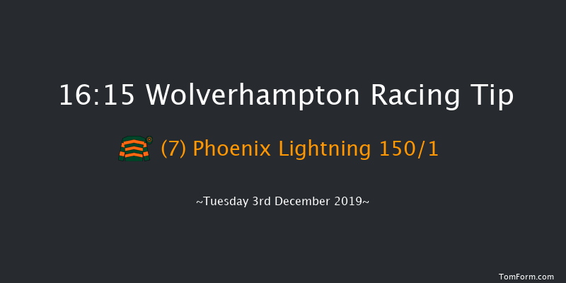 Wolverhampton 16:15 Claimer (Class 6) 7f Mon 2nd Dec 2019