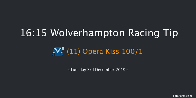 Wolverhampton 16:15 Claimer (Class 6) 7f Mon 2nd Dec 2019
