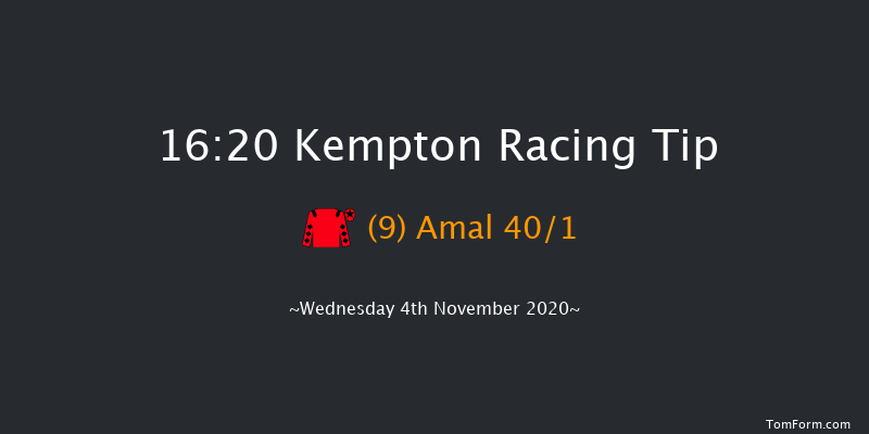 Unibet/British Stallion Studs EBF Fillies' Novice Auction Stakes (Plus 10/GBB Race) Kempton 16:20 Stakes (Class 5) 8f Mon 2nd Nov 2020