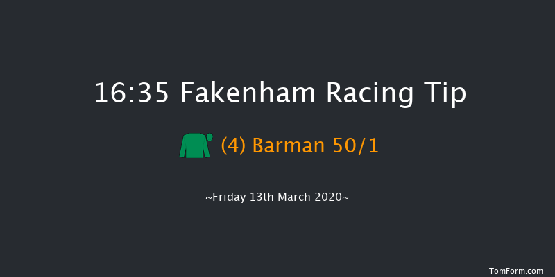 Country Food Trust Fakenham Silver Cup Handicap Hurdle Fakenham 16:35 Handicap Hurdle (Class 3) 16f Fri 14th Feb 2020