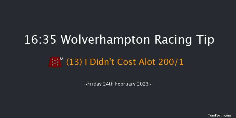 Wolverhampton 16:35 Handicap (Class 6) 6f Mon 13th Feb 2023