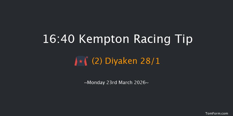 Kempton 16-40 (Class 4) 16f Wed 18th Mar 2026
