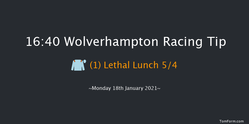 Bombardier British Hopped Amber Beer Claiming Stakes Wolverhampton 16:40 Claimer (Class 6) 7f Mon 11th Jan 2021