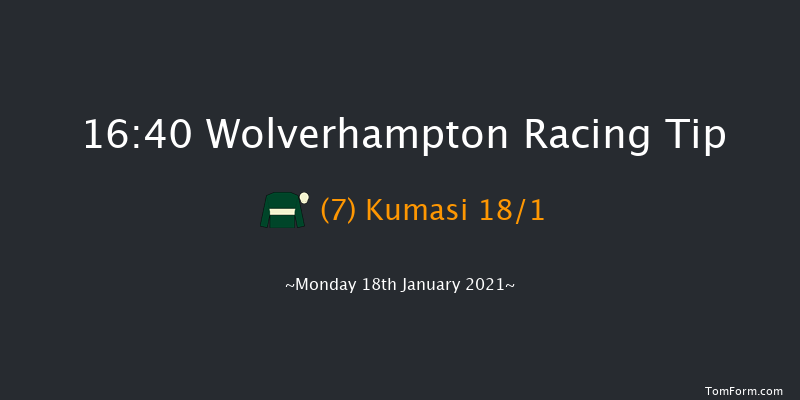 Bombardier British Hopped Amber Beer Claiming Stakes Wolverhampton 16:40 Claimer (Class 6) 7f Mon 11th Jan 2021
