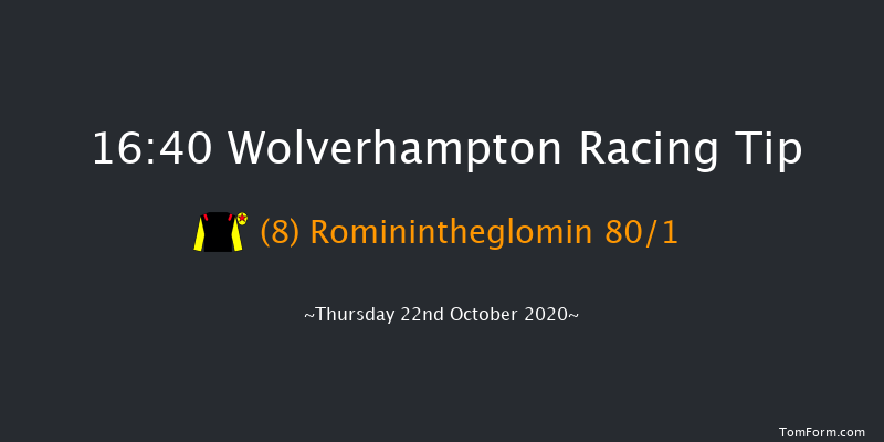 Bombardier Handicap (Div 1) Wolverhampton 16:40 Handicap (Class 6) 7f Mon 19th Oct 2020