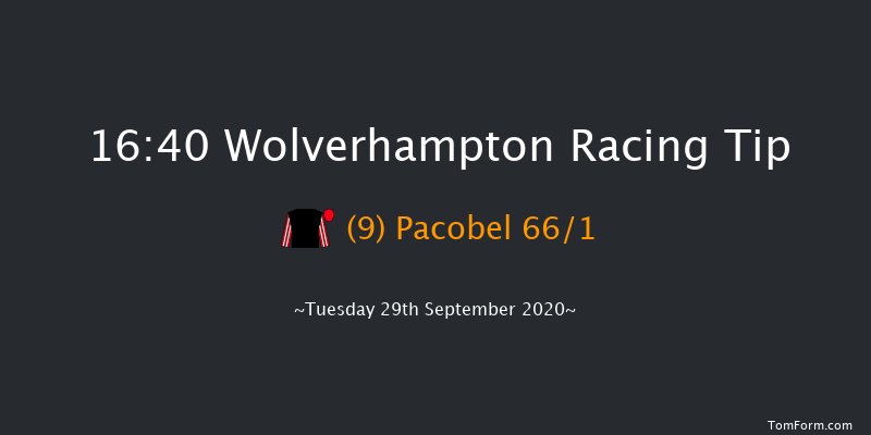 Visit attheraces.com Novice Stakes (Div 2) Wolverhampton 16:40 Stakes (Class 5) 6f Mon 21st Sep 2020