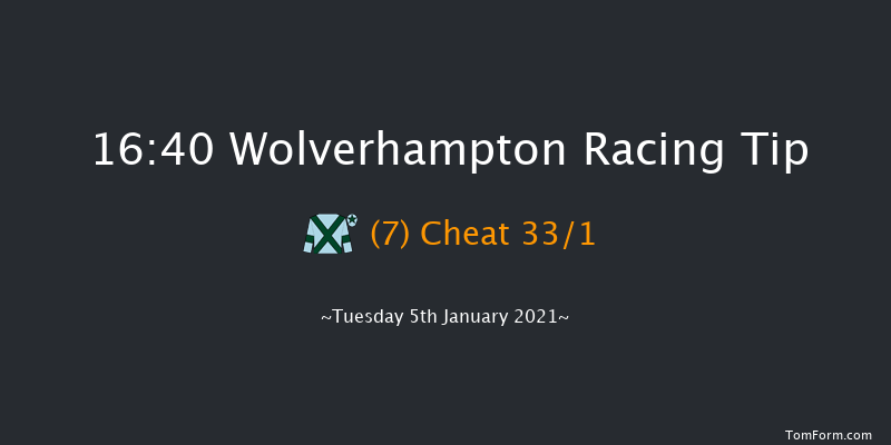 Bombardier 'March To Your Own Drum' Handicap Wolverhampton 16:40 Handicap (Class 5) 8.5f Mon 4th Jan 2021