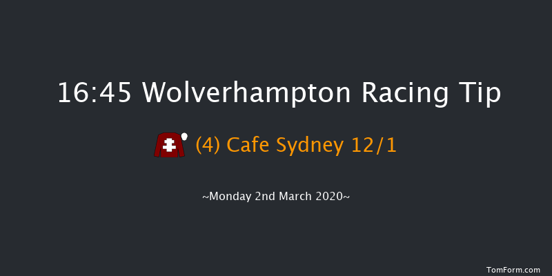 Betway Casino Handicap (Div 1) Wolverhampton 16:45 Handicap (Class 6) 9.5f Mon 24th Feb 2020