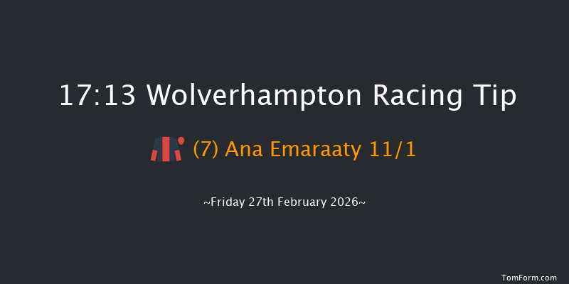 Wolverhampton 17-13 (Class 6) 8f Mon 23rd Feb 2026
