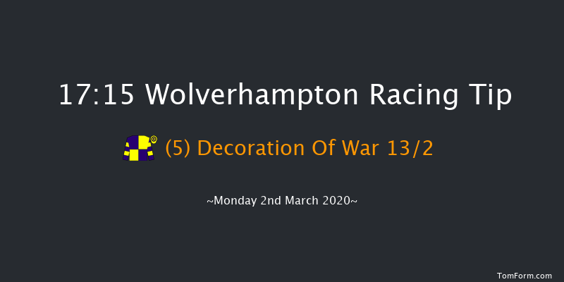 Betway Casino Handicap (Div 2) Wolverhampton 17:15 Handicap (Class 6) 9.5f Mon 24th Feb 2020