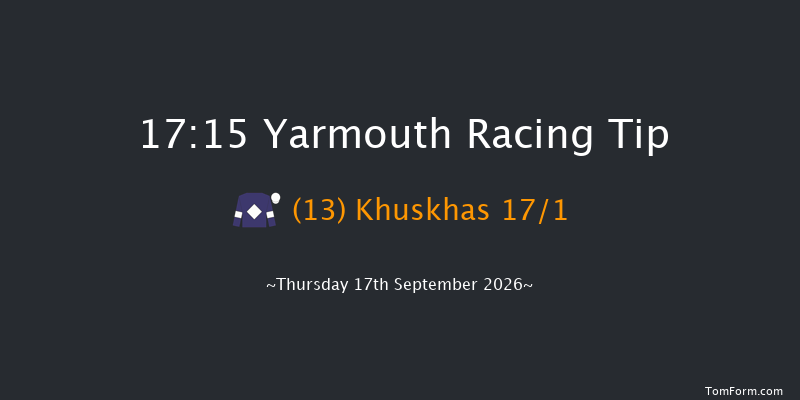Yarmouth 17-15 (Class 5) 8f Wed 16th Sep 2026