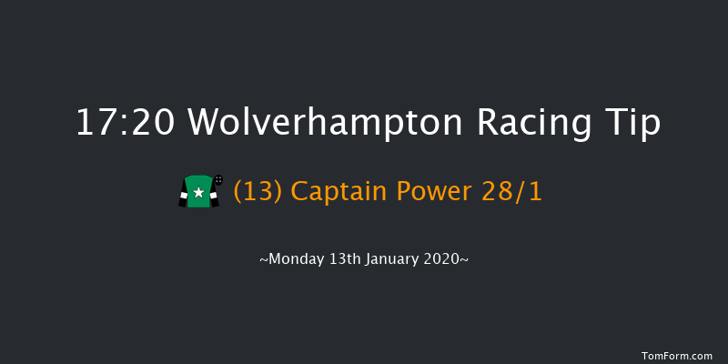 Wolverhampton 17:20 Handicap (Class 6) 6f Fri 10th Jan 2020