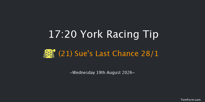 York 17-20 (Class 2) 6f Sun 26th Jul 2026